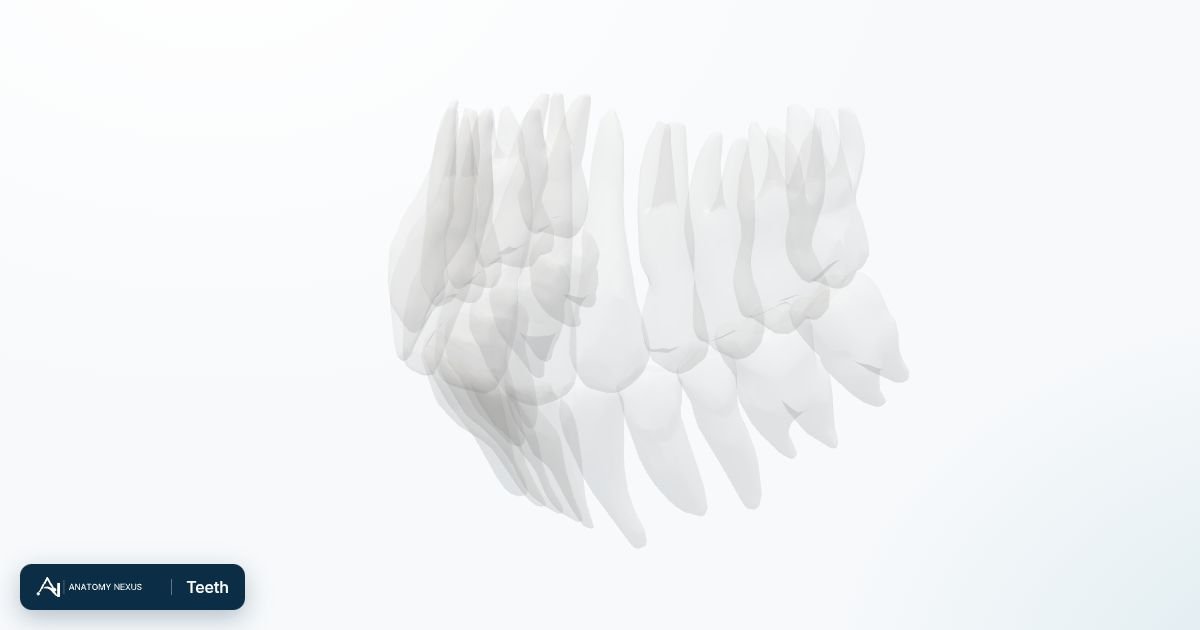 3D model of the Teeth in the Anatomy Nexus anatomy atlas